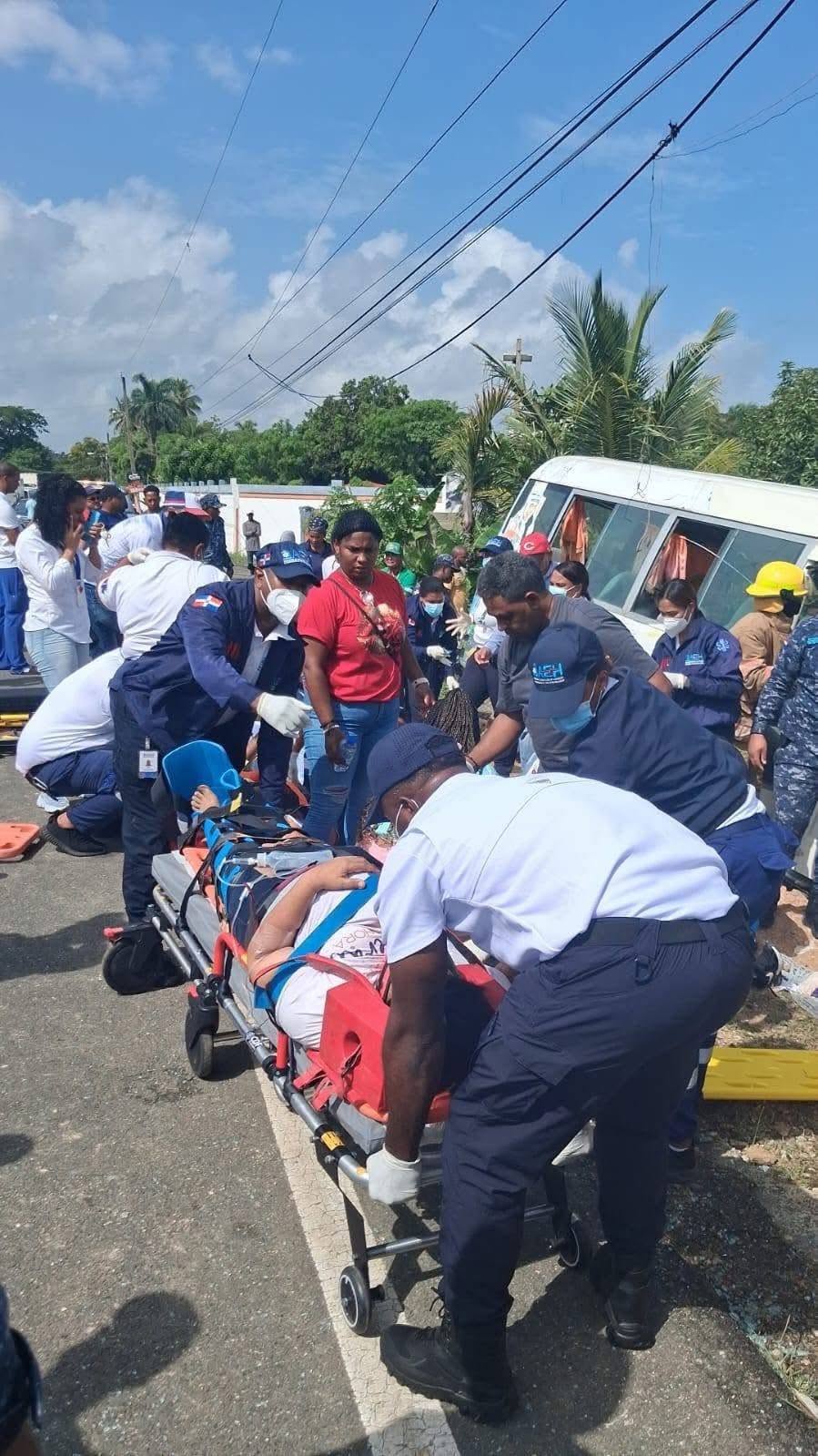 Accidente vial deja ocho heridos tras siniestro en carretera Hato Mayor-San Pedro de Macorís