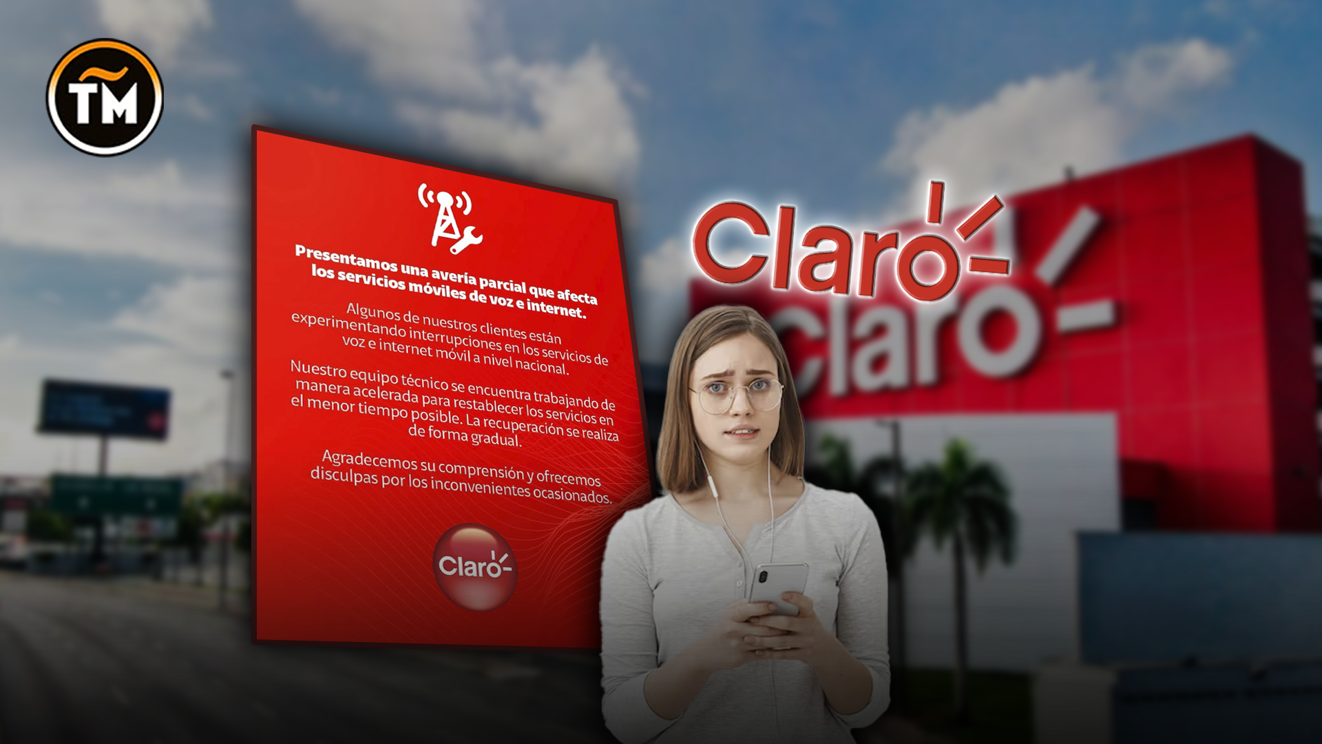 Avería parcial afecta servicios móviles e internet de Claro a nivel nacional
