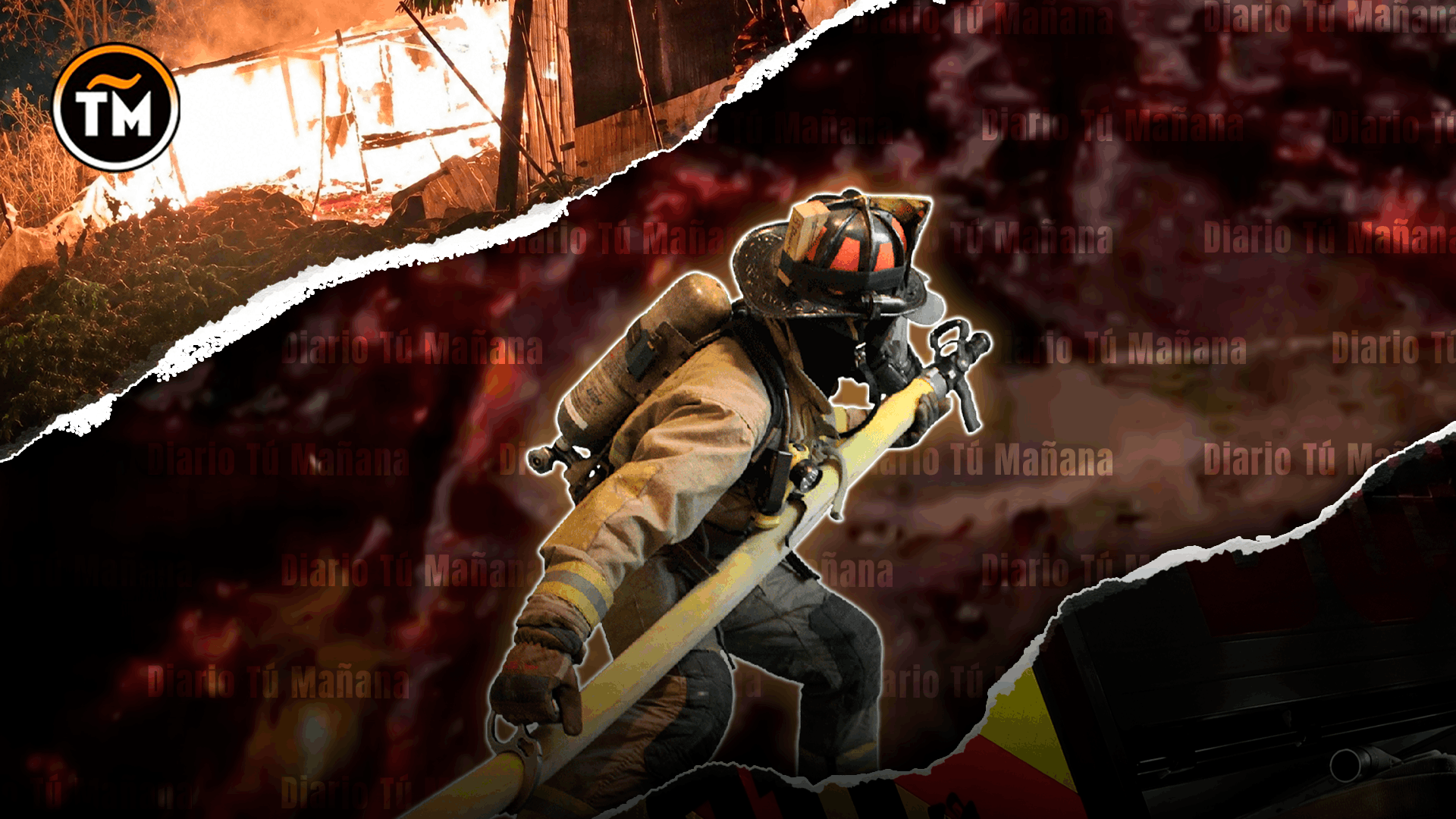 Incendio en Jarabacoa afecta al menos siete viviendas y autoridades investigan origen del siniestro