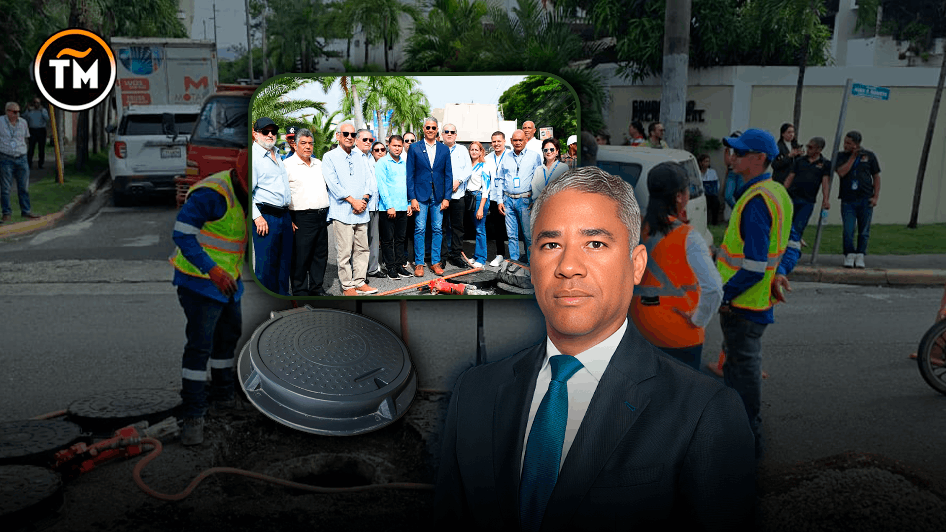 Tapas de registros: Coraasan y Alcaldía de Santiago invertirán RD$60 millones para mejorar la seguridad vial