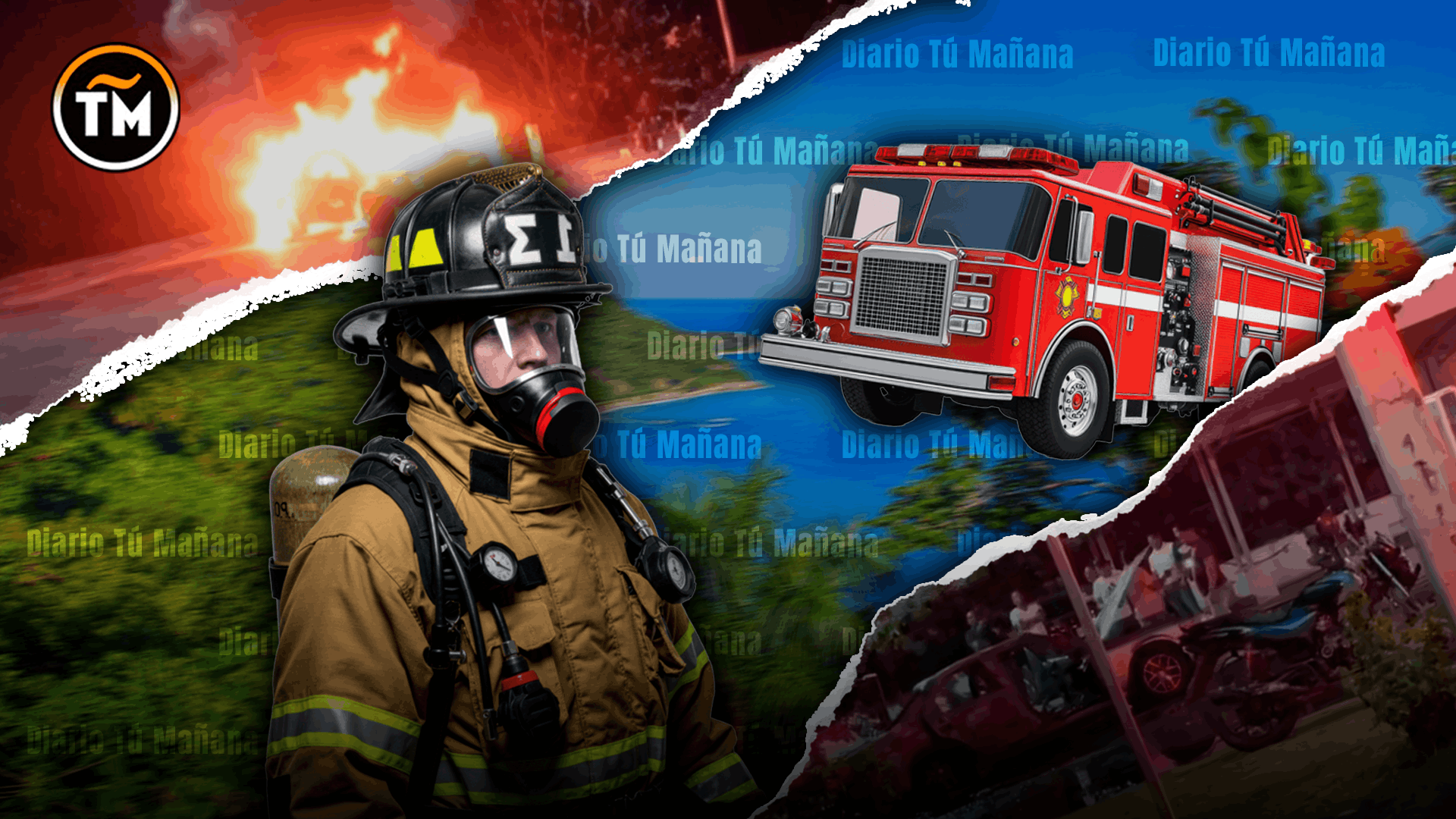 Vehículo incendiado en estación de gasolina de Barahona genera alarma, pero no deja víctimas