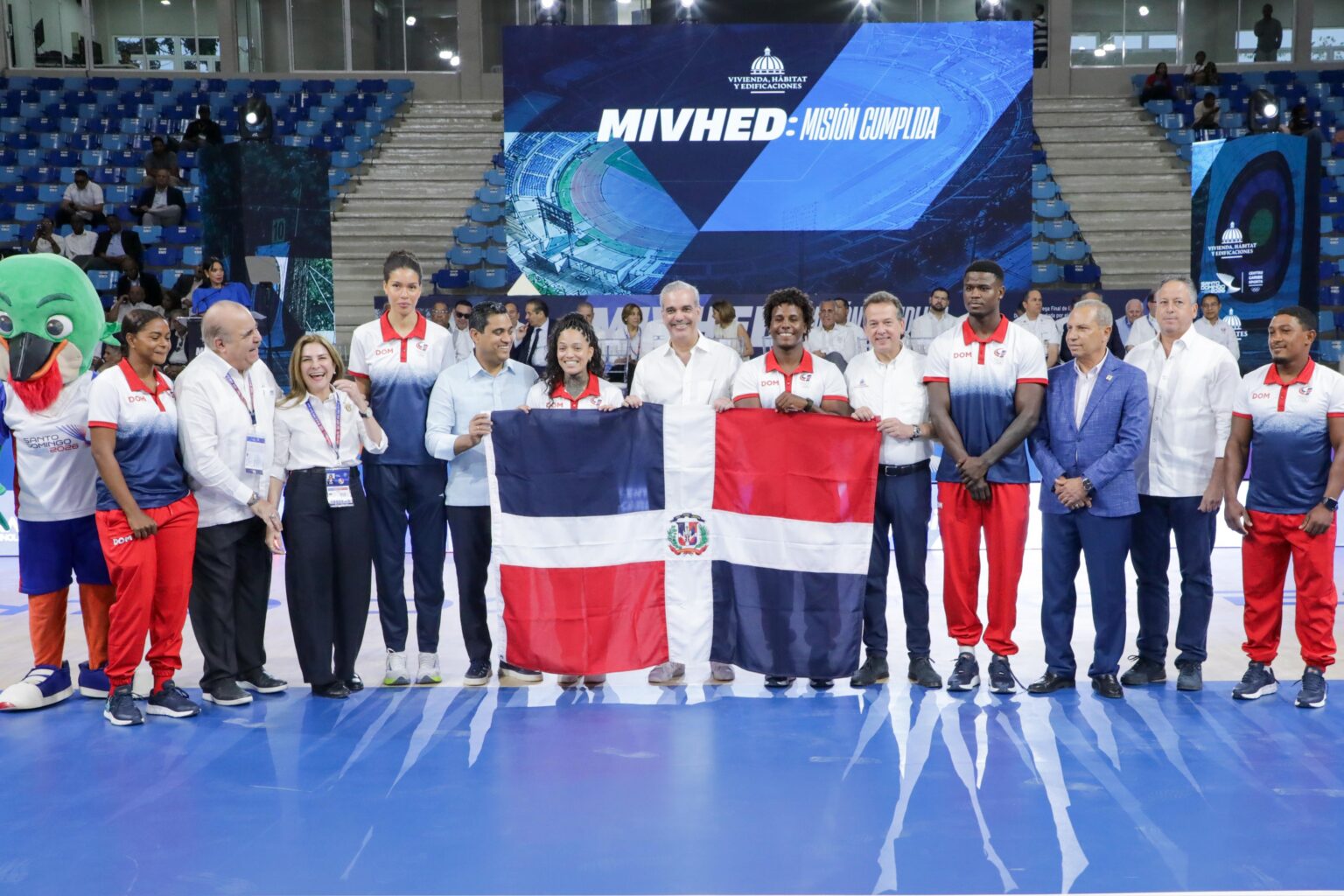 Juegos Centroamericanos reciben pabellones de voleibol y taekwondo inaugurados por Abinader