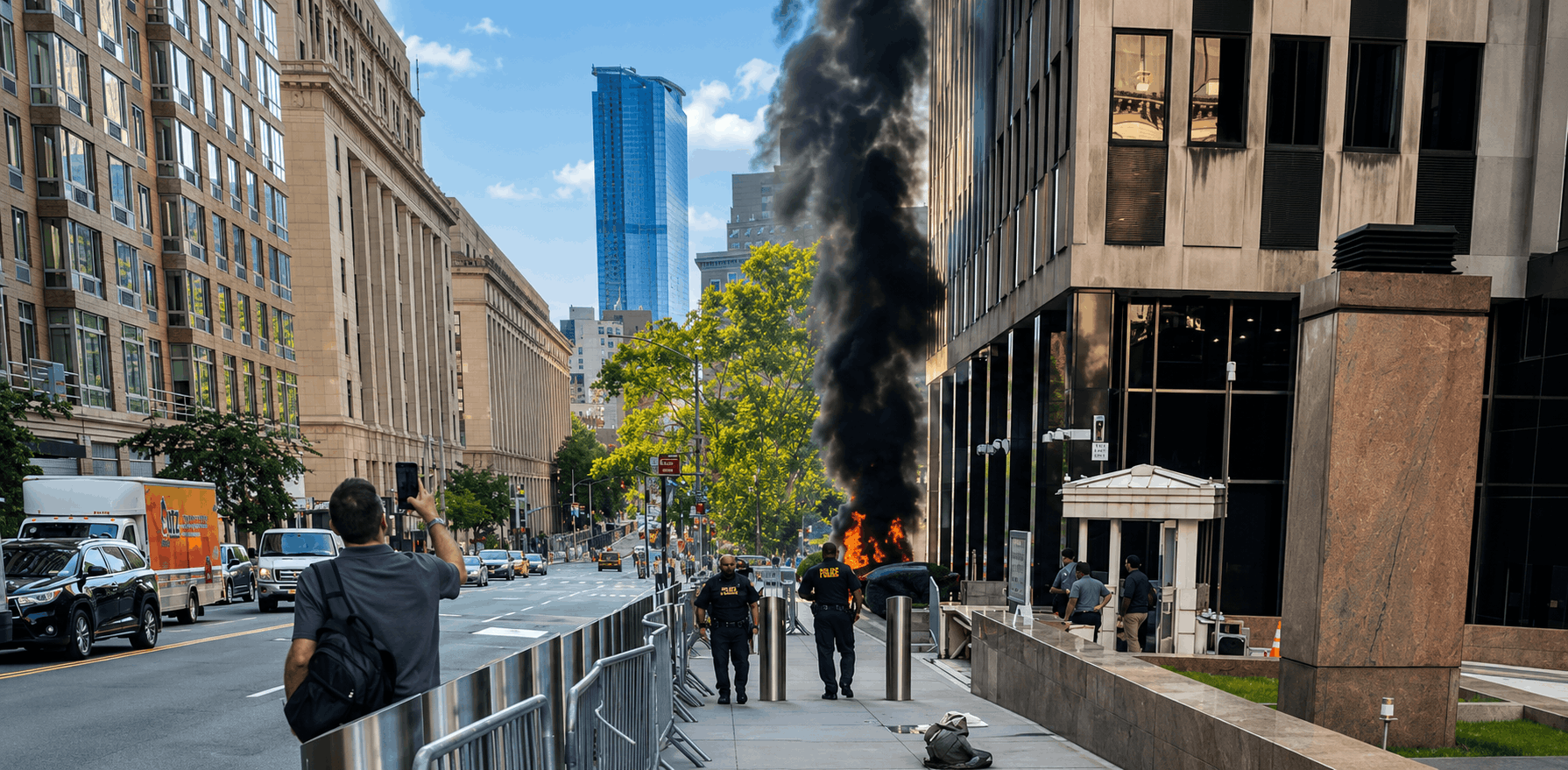 Explosivo casero frente a edificio del ICE y FBI en Nueva York deja dos heridos leves y un detenido