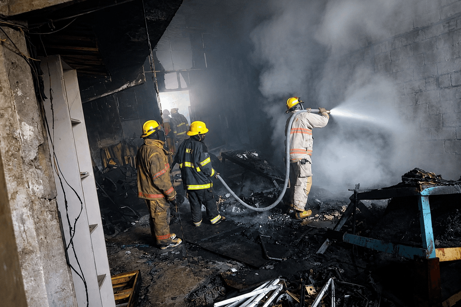 Incendio en tienda destruye gran parte de Hanell Muebles en Villa María y provoca humareda