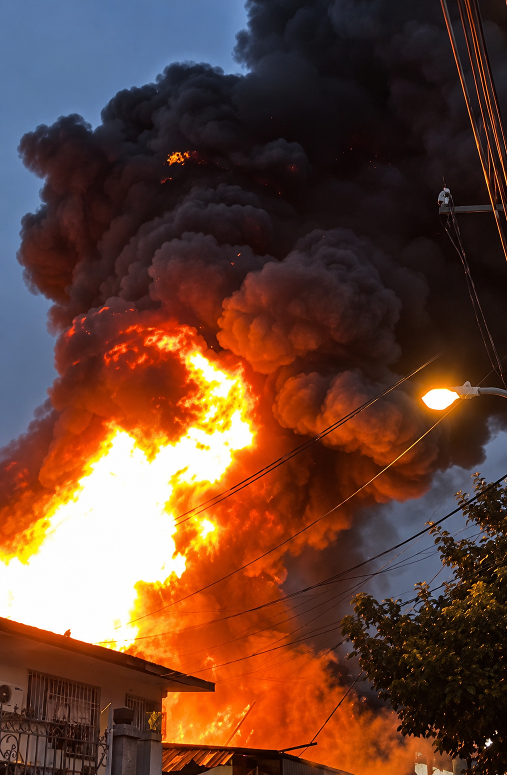 Incendio afecta plaza comercial en Imbert y obliga a reforzar labores de los bomberos en Puerto Plata