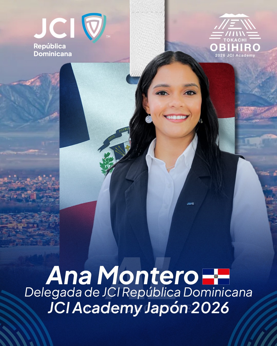 Ana Montero representará a República Dominicana en la Academia JCI 2026 que se celebra en Japón