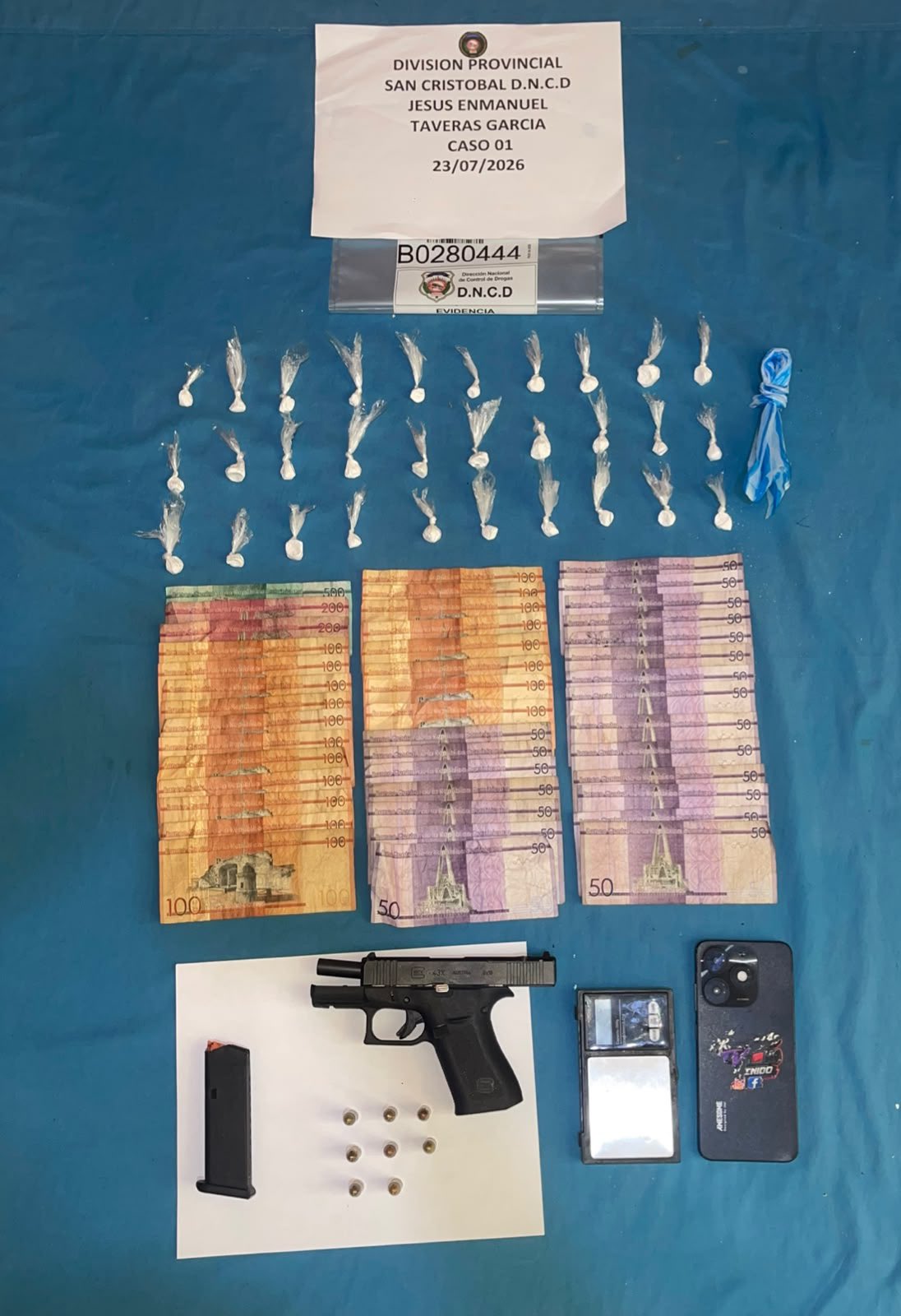 Red criminal vinculada a Cristian Matatán deja dos detenidos con drogas y armas en San Cristóbal