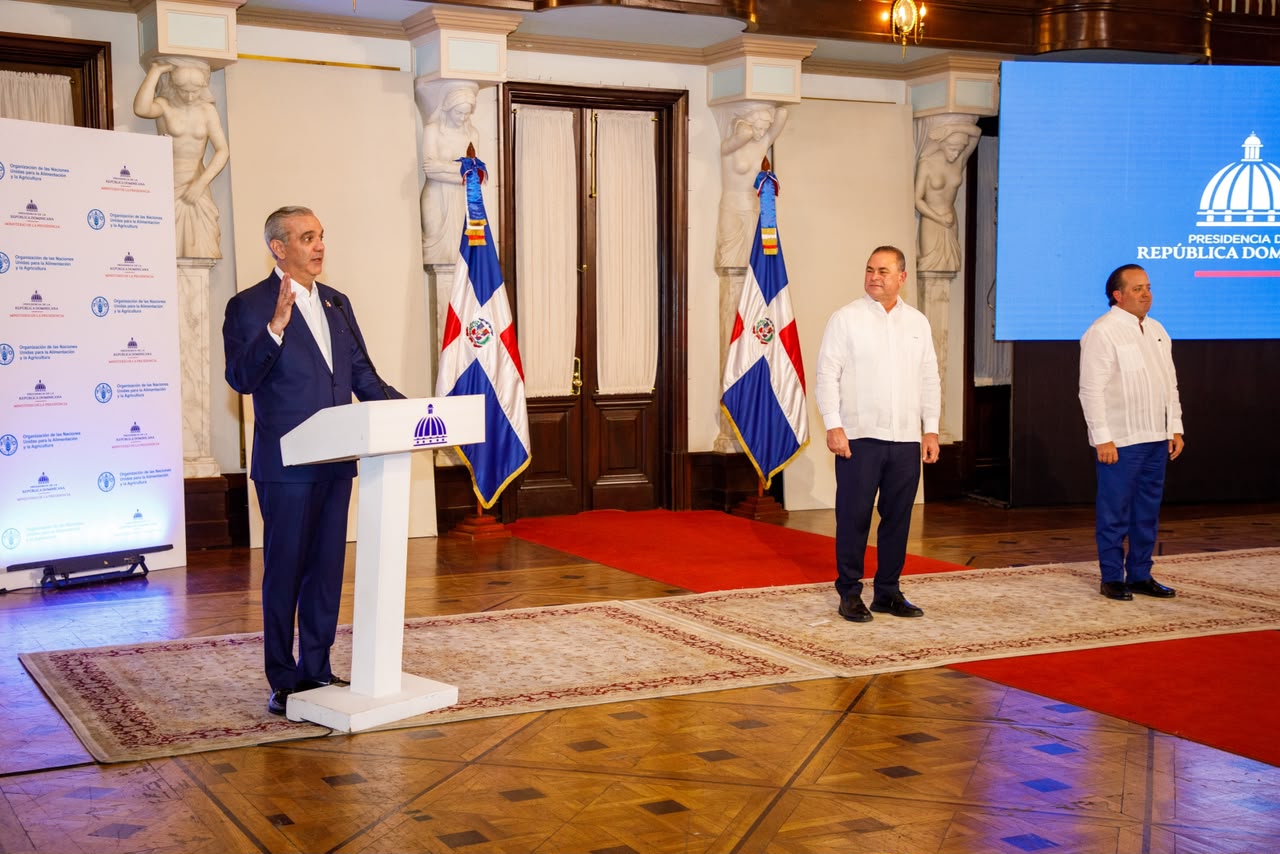 Hambre Cero en RD se alcanza antes de lo previsto, afirma Abinader tras informe presentado por la FAO