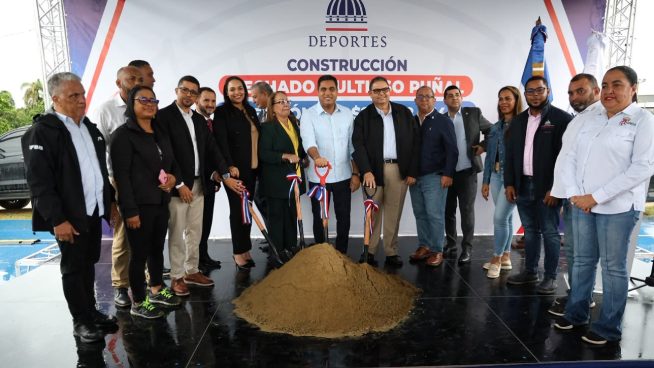 Multiuso Puñal inicia su construcción con una inversión de RD$28.9 millones para fortalecer el deporte