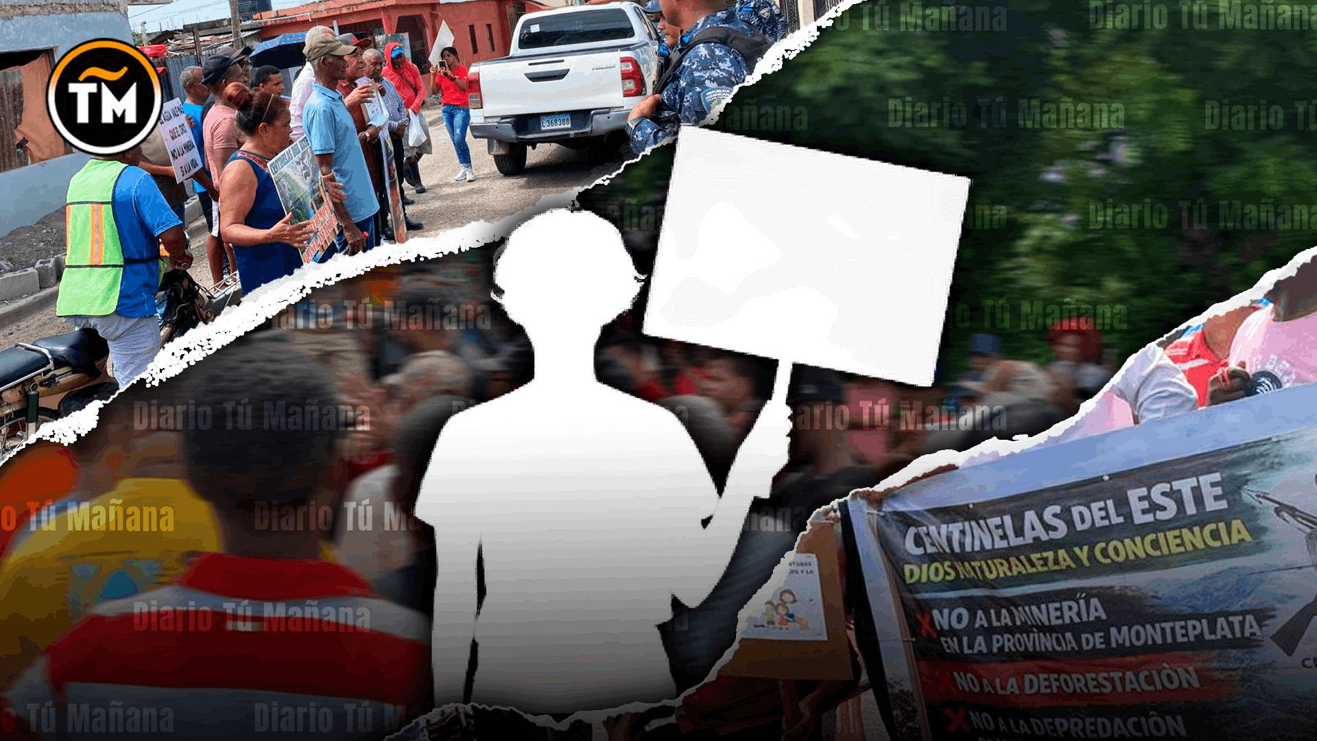 Protesta ambiental en Monte Plata exige el cese de las operaciones de la Minera San Agustín