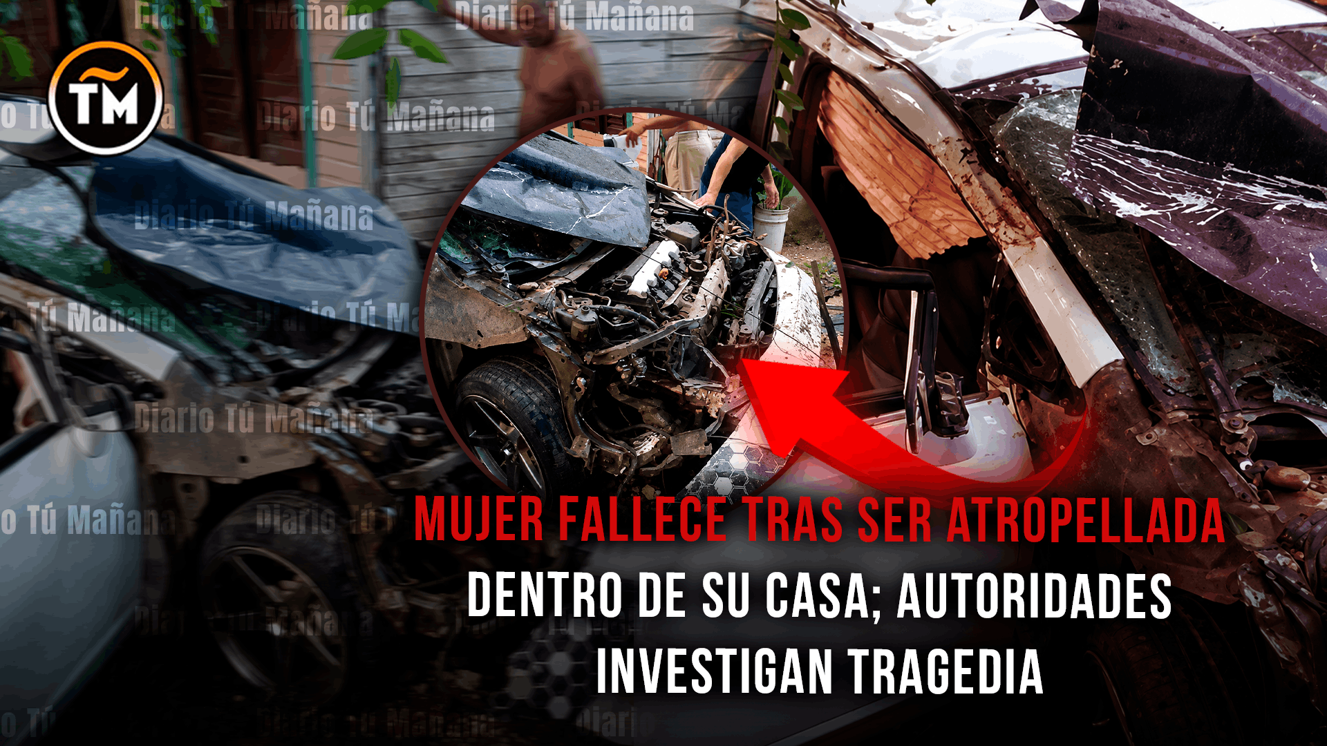 Accidente fatal deja una mujer muerta tras vehículo impactar su vivienda en Monte Plata