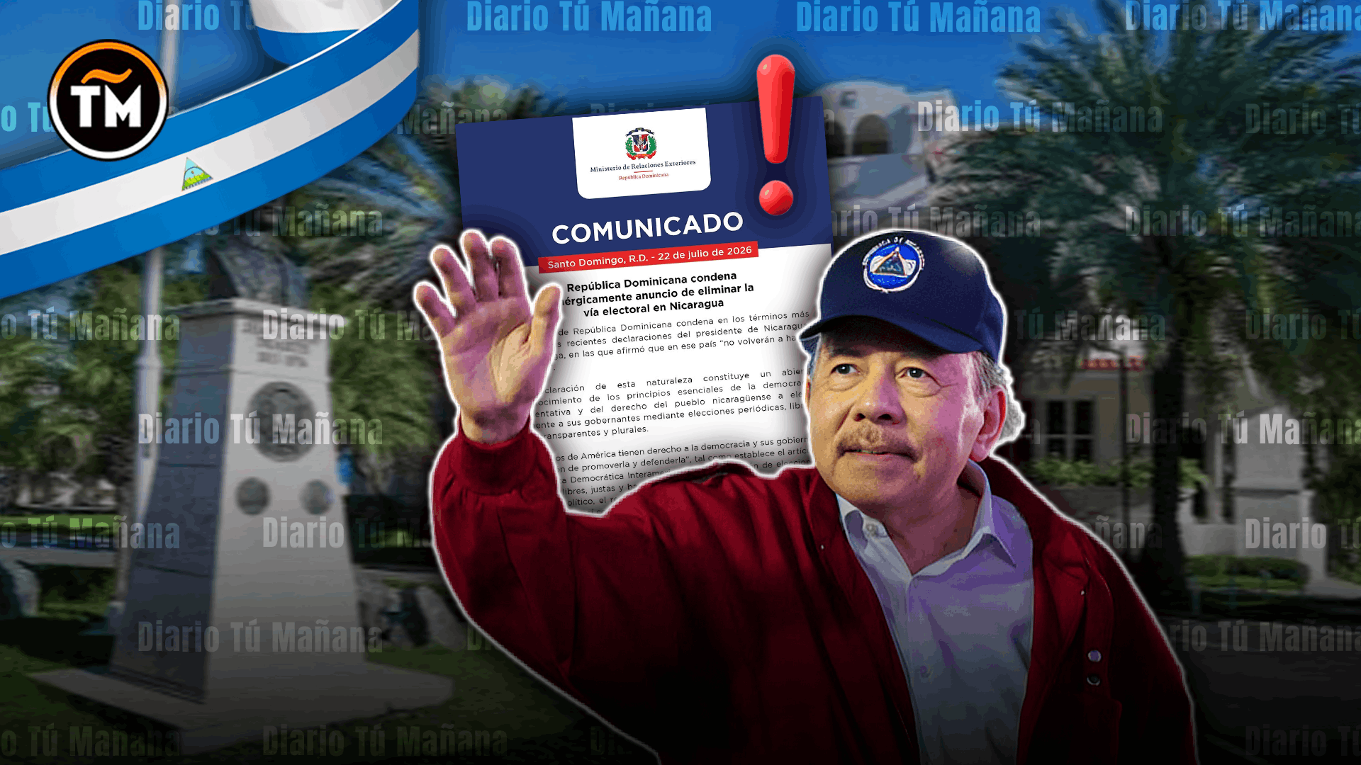 República Dominicana condenó la eliminación de la vía electoral en Nicaragua