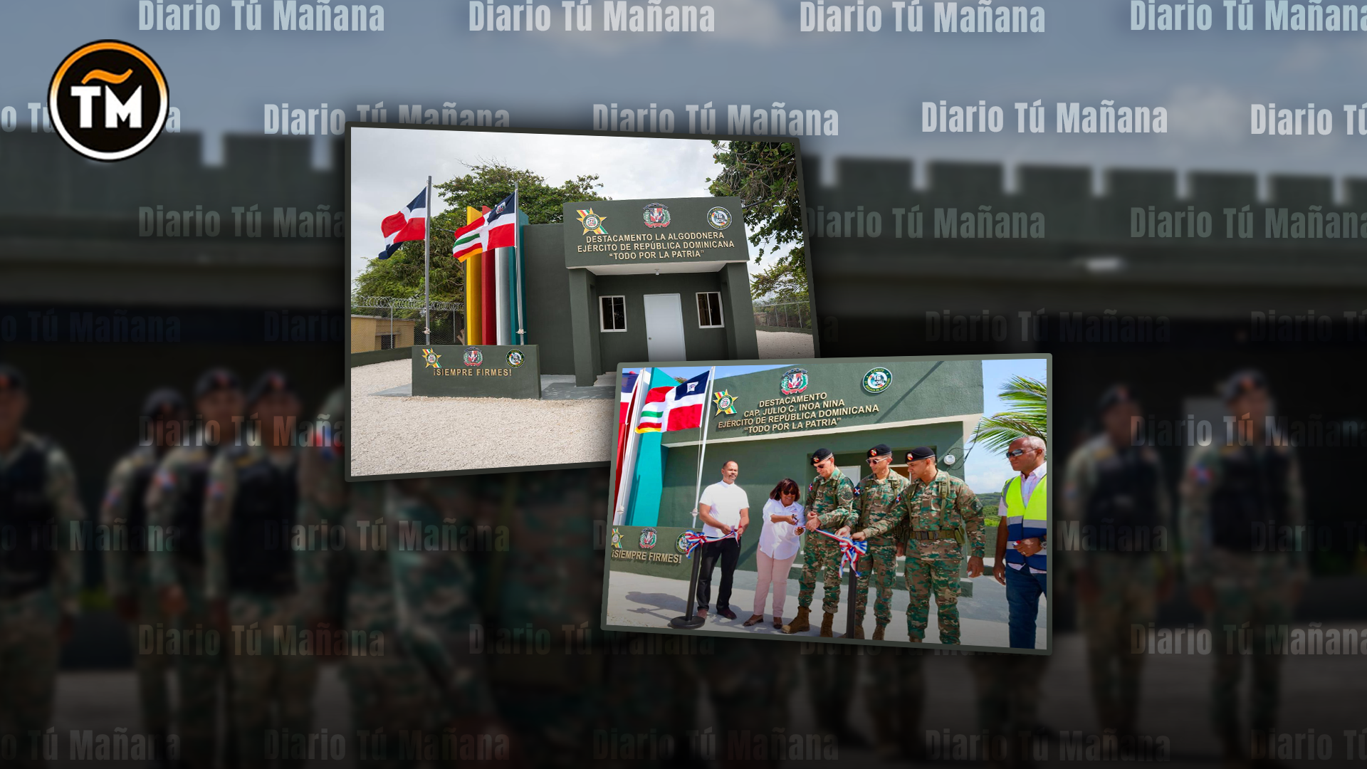 Frontera sur fortalece presencia del Ejército con inauguración de dos destacamentos en Barahona y Pedernales