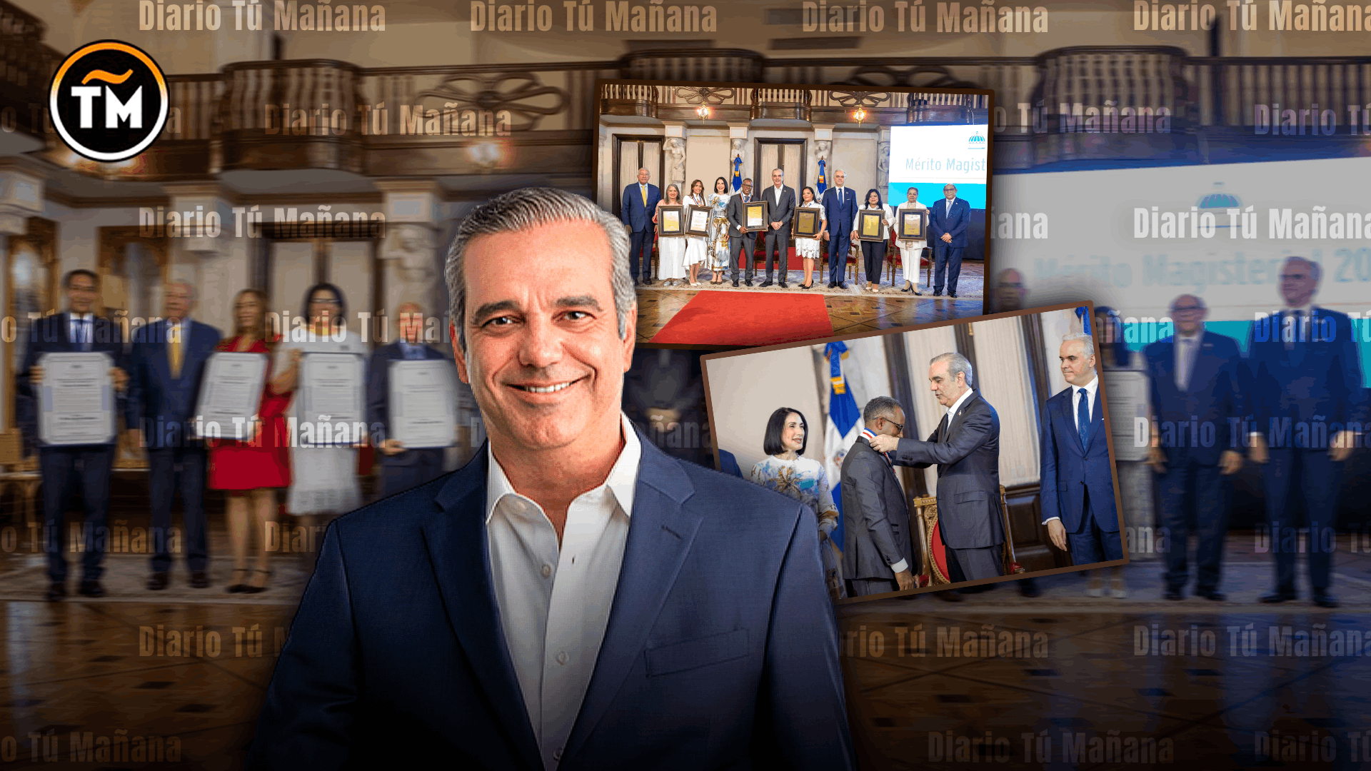 Luis Abinader reconoce a docentes destacados con la entrega de la Medalla al Mérito Magisterial 2026
